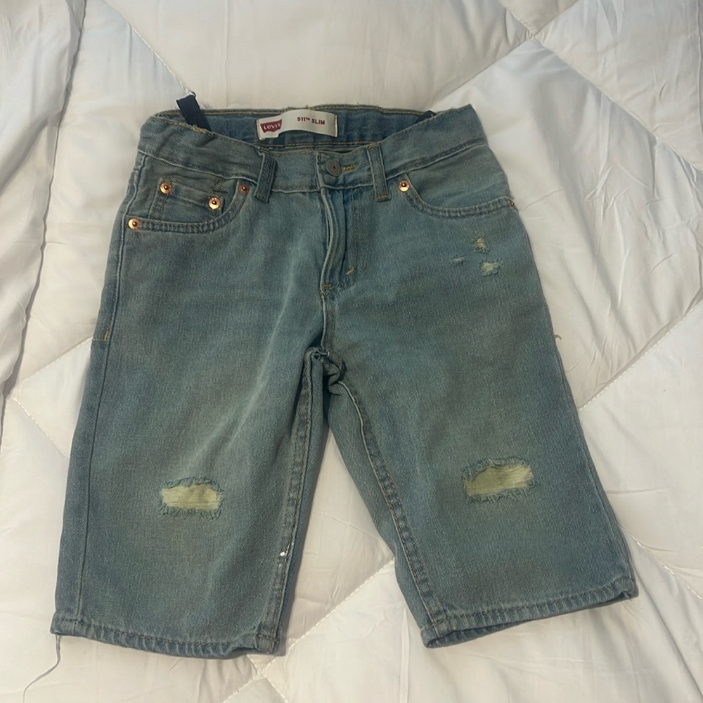 Levi’s 511 Slim Fit Distressed Short